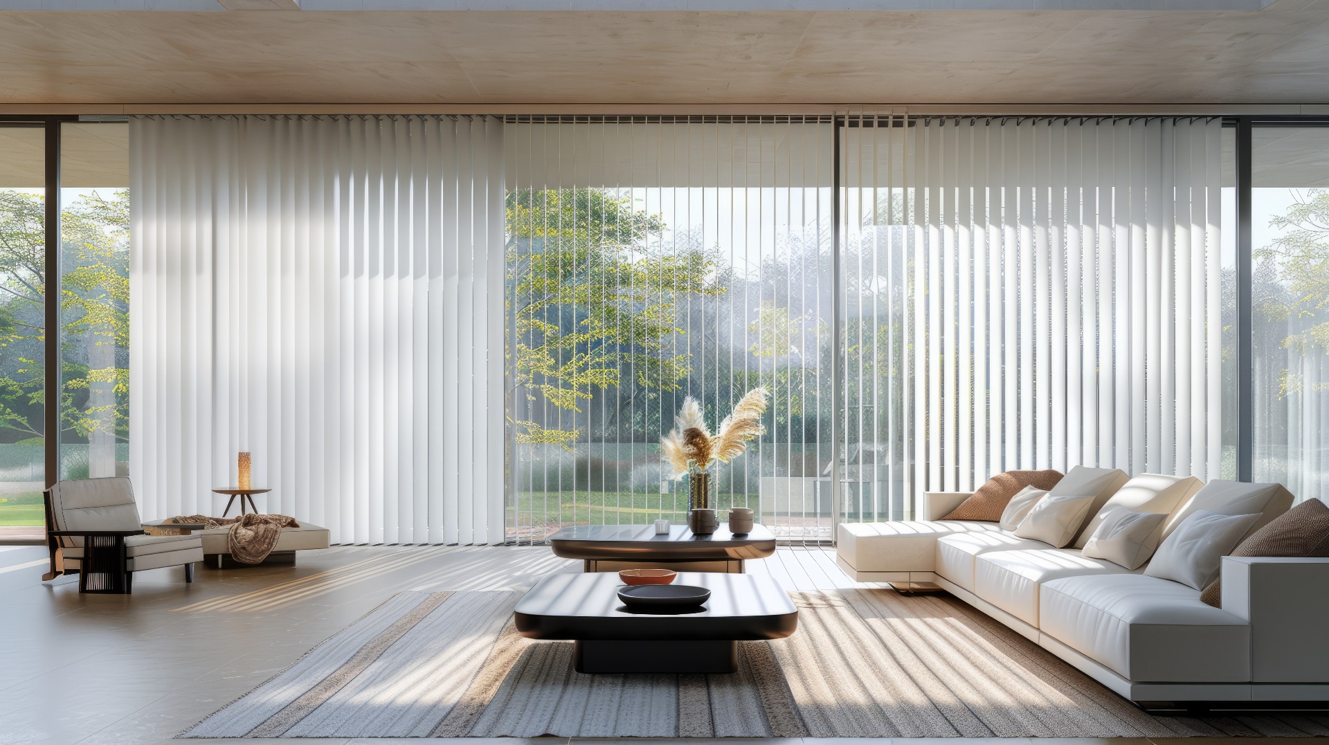 vertical blinds on sliding door
